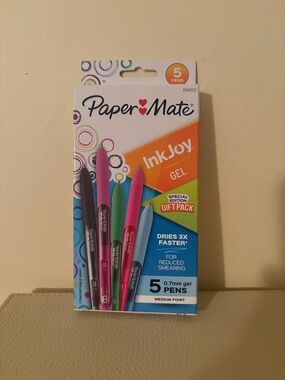 New In Box Paper Mate Ink Joy Gel Special Edition Gift Pack 5 Gel Pens
